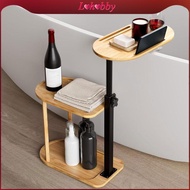 [Lohobby] 360Swivel Couch Side Table Bathroom Storage Tray Waterproof Retractable Rust Resistant Woo