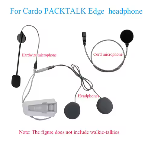 For Cardo PACKTALK Edge Motorcycle Bluetooth intercom headphoneHardwire microphone Flexible cord mic