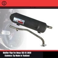 Top1 Motors Muffler Pipe For Nmax 155 V2 2020 Stainless Tip Made in