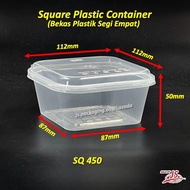 SQ 250/350/450/550/650/750 Square Disposable Plastic Food Container (25Pcs/50Pcs) Bekas Petak / Beka