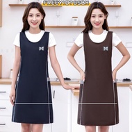 FREEYIO785BH Kitchen Vest Apron, Waterproof Breathable Waist-Cinching Shoulder Strap Apron, Portable