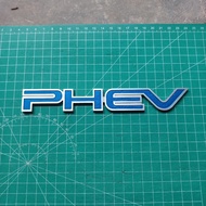 Phev outlander emblem made of 2mm thick aluminum