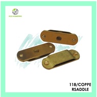 1" X 1/8" Copper Bar Saddle