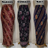 Jumbo women's long maxi batik pleated juleha instant skirt