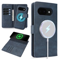 Business PU Leather 2-in-1 Detachable Wallet Case For Google 9 Pro XL Pixel 9a Pixel 8 Pixel 8 Pro P