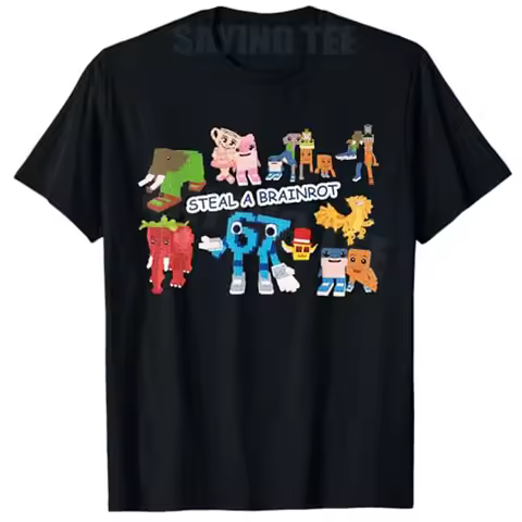 Steal A Brain Rot Shirt Funny Gamer Meme for Boys T-Shirt 67 Six Seven 6-7 - Funny Italian Brainrot