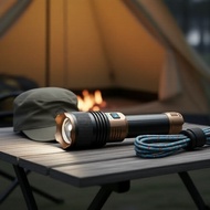 M80 10000LM high-lumen LED torch: Type-C rechargeable, IPX6 waterproof, 26800W power, 1000m beam, ex