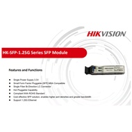 Hikvision SFP Single Mode Module LC Connector Single Fiber 20km SFP HK-SFP-1.25G-20-1550