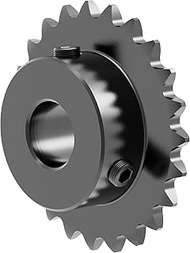 FOCMKEAS 22 Tooth Roller Chain Sprocket B Type Hardened Teeth, 25 Chain Sigle Strand 1/4-Inch Pitch,