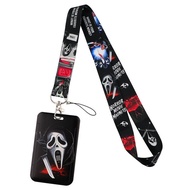 card holder lanyard cute card holder lanyard id card holder lanyard Hantu hitam menjerit daripada su