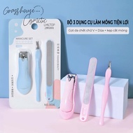 Personal Nail Clipper, Clipper, Cutter, File Set 3 Piece