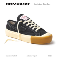 [Official Product] Sepatu Compass Gazelle Low - Black Gum