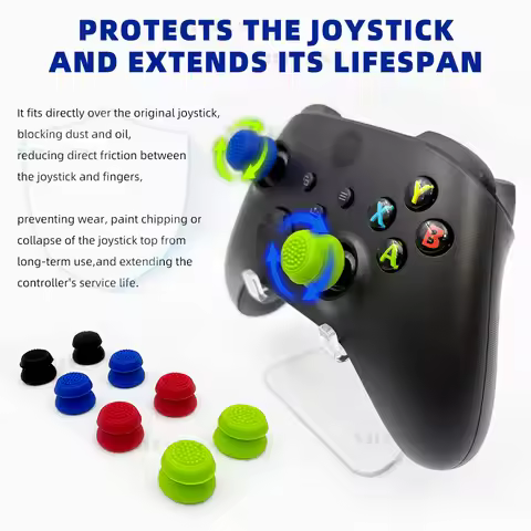 High-Rise Silicone Analog Stick Grip Caps For XBOX ONE Controller Thumb Cap Compatible with PS5 Swit