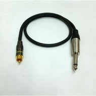 Standard Canare Audio Cable 5mtr RCA Jack Male To Akai 6.5mm Male