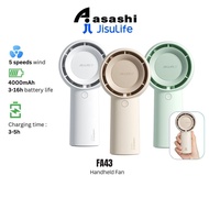 JisuLife FA43 4000mAH HandHeld Fan Life5 Plus Black 6000mah