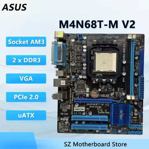 Placa base ASUS M4N68T-M V2 AMD AM3 compatible con Phenom II X4 965 X4955 Athlon II X4640 CPU DDR3 V