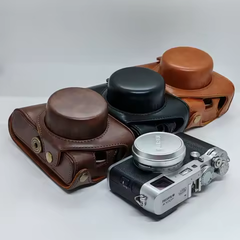 PU Leather Case Camera Bag For Fujifilm Fuji X100 X100S X100T X100F X100V Body Protective Cover Shou