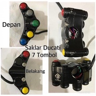 TOMBOL Domino Switch 7 Button Switch Universal Handlebar Switch - Motorcycle Switch Ducati Switch 5 