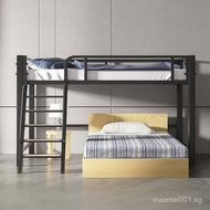 Nordic Iron Loft Bed Loft Bed Multi-functional Small Apartment Single Layer Space-saving Re-examinat