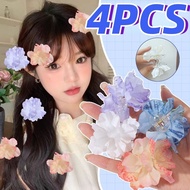 Summer Fresh Simulation Flower Claw Hair Clip Women Girls Sweet Small Side Grab Hairpin Travel Beach