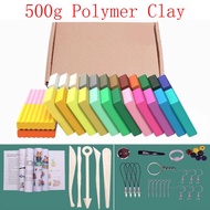 500g Polymer Clay 24 Colors Light DIY Molding Craft Oven Baking Plasticine Gift Kids Playdough Model