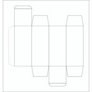 Custom Full Color Box Size L x W x H = 3 x 3 x 7 cm Carton Box