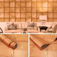 Aesthetic Wall Paper, 3D Marble Square Wall Decoration, 7 meters x 45 cm long