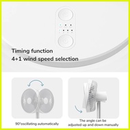 ↢ ♙ ⚦ JISULIFE Table Fan Life7 Rechargeable Table Fan 8000mAh Battery Strong Wind