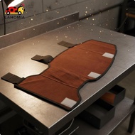 [LAHOMIA] Bovine Leather Welder Leg Guards Flame Retardant Leather Yellow Long Velcro