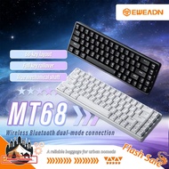 SG_In Stock> EWEADN MT68 Bluetooth Wireless Dual-Mode Keyboard 68 Key Layout Free Conflicts Keyboard
