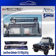 Venttec Premium Acrylic 3mm Door Visor (Made in Malaysia) 5" Compatible With Land Rover Landrover De