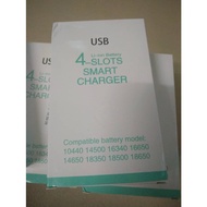 Smart 4-Slots Universal 18650 14500 16650 AA AAA Battery Charger