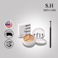 TFIT 三色遮瑕盘 斑点 黑眼圈 痘印Tri-Color Concealer Cover Spots Dark Circles Under Eyes Acne Marks Facial Concea