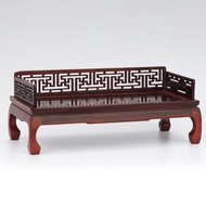 Ornaments Red Rosewood Furniture Arhat Bed Decoration Model Mahogany Furniture Wooden Miniature Pape