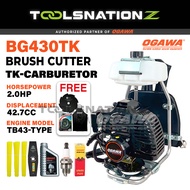 Original OGAWA BG430TK BG430 TB43 Brush Cutter 2-Stroke Petrol Engine Grass Cutter 43cc Mesin Rumput