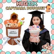 🌈HugBox Capybara Graduation Bouquet Capybara Bouquet Plushie Bunga Capybara Flower Capybara Flower B