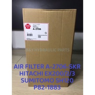 AIR FILTER A - 2706 - SKR HITACHI EX200 /2/3 SUMITOMO SH 120 P82-1883