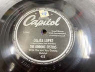 古物 78 rpm 七十八轉黑膠唱片The Dinning Sisters, Bing Crosby,BudRoman, Buddy Clark 等等歌手）