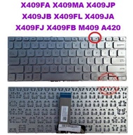 ASUS VIVOBOOK A409 X409 X409F X409L X409U X409UA X409FA X409MA X409FL X409JA M409D X409FB M409 Silver Laptop Keyboard