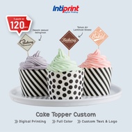 Cake topper Cake top label/ contains 120 pcs