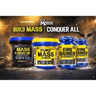 Muscle Kingdom Mass Kingdom 12lbs 5.4kg Mass Gainer Chocolate Mass Gainer, Weight Gainer, Halal