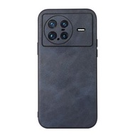 全城熱賣 - 適用於 vivo X Note 牛皮紋PU皮手機殼（藍色）