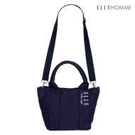 ELLE HOMME BAG กระเป๋า ผ้าแคนวาส เสริมสายสะพายข้างใบเล็ก เทปสายกระเป๋า สกรีนโลโก้ ELLE [H8H002]