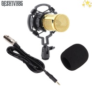 GESH1VX65 for BM800 Microphone, With Shock Mount 3pin XLR to 3.5mm Wired Condenser Microphone, Singi