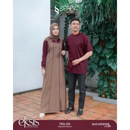 Couple SEPLY HITS 66 IMPERIAL MAROON COUPLE DRESS LEBARAN 2023