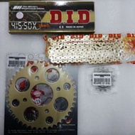 DID 415 GOLD CHAIN+SPROCKET RS150
