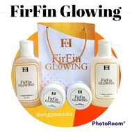 CREAM FIRFIN GLOW GLOWING BPOM ACNE WHITENING ECER SERUM GOLD FLEK