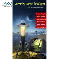 Portable Outdoor Led Camping Lantern With Magnet Emergency Light Hanging Tent Light Powerful Work Lamp
