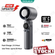 Portable Turbo Fan High Speed kipas mini fan cooler 100 Speed Level Adjustment LED Display 20H 6000m