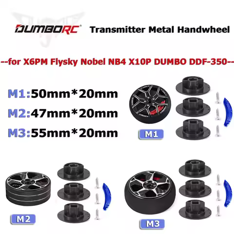 Steering Wheel Transmitter Direction Handwheel w/ Brake Pads Sponge Cover for X6PM Flysky Nobel NB4 